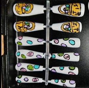 Easter egg Long Ballerina Nails